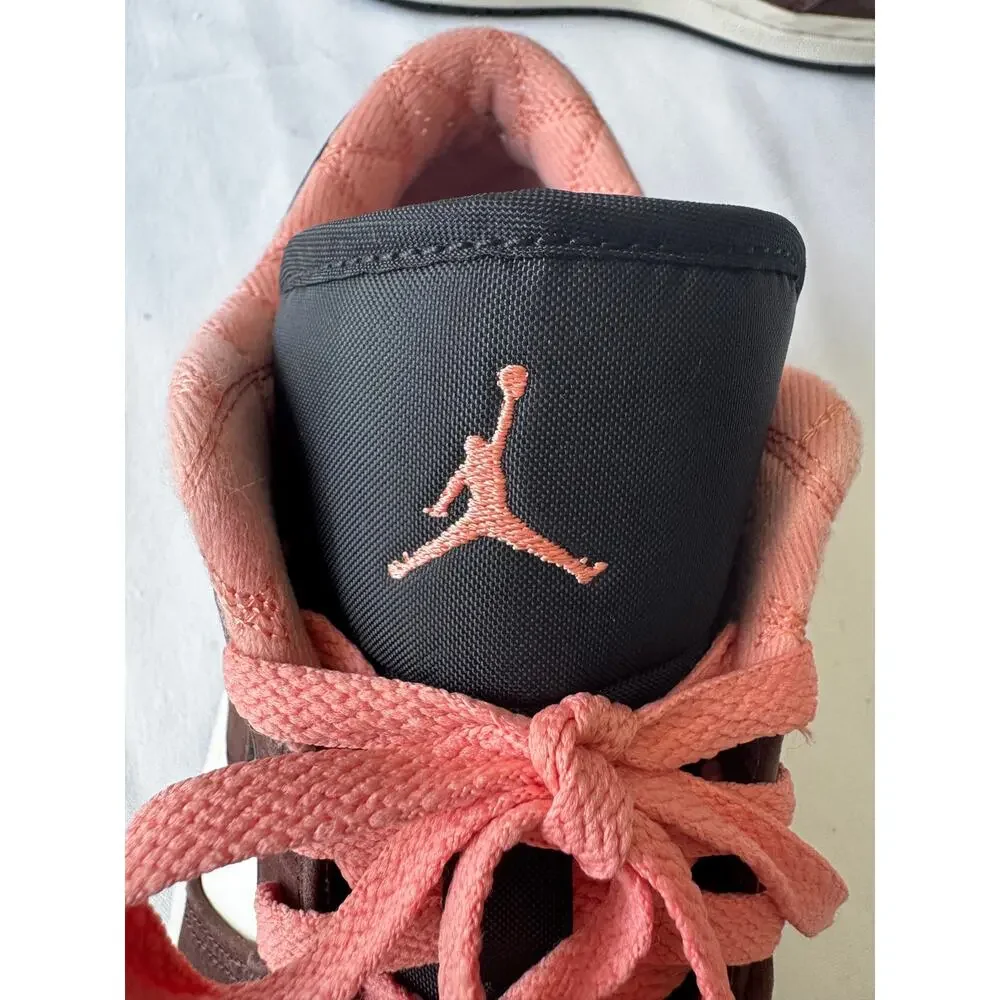 Nike Air Jordan 1 Low SE Brown Pink White Sneakers Men’s Size 8